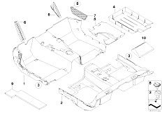 E61 523i N52 Touring / Vehicle Trim/  Floor Covering