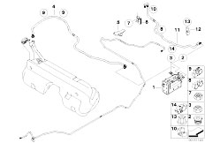 E85 Z4 M3.2 S54 Roadster / Fuel Supply/  Activated Carbon Container Fuel Ventilat
