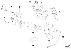 E92 M3 S65 Coupe / Brakes Front Wheel Brake Brake Pad Sensor