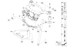 E85 Z4 2.5si N52 Roadster / Rear Axle/  Rear Axle Carrier