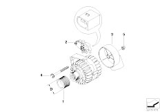 E85 Z4 2.2i M54 Roadster / Engine Electrical System/  Alternator Single Parts 120a Bosch
