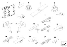 E83N X3 2.0d N47 SAV / Vehicle Electrical System Various Cable Holders