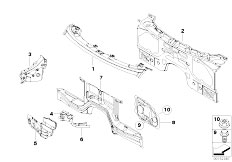 E71 X6 30dX M57N2 SAC / Bodywork/  Splash Wall Parts