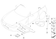 E86 Z4 M3.2 S54 Coupe / Vehicle Trim/  Reinforcement Body