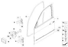 E70 X5 3.0si N52N SAV / Bodywork/  Front Door Hinge Door Brake