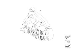 E64N 630i N53 Cabrio / Vehicle Electrical System Bracket F Body Control Units And Modules