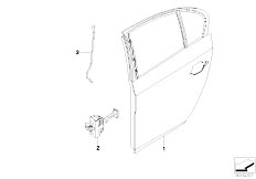 E60 545i N62 Sedan / Bodywork Rear Door Security