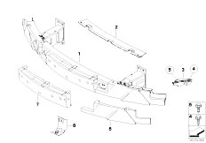 E63 M6 S85 Coupe / Vehicle Trim/  M Carrier Front Bumper