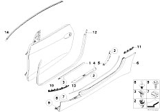 E85 Z4 2.5i N52 Roadster / Vehicle Trim Cover Entrance
