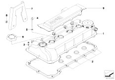 E90 320si N45 Sedan / Engine/  Cylinder Head Cover