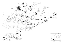 E53 X5 3.0i M54 SAV / Lighting Headlight Parts