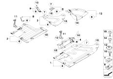 E87 118i N46 5 doors / Vehicle Trim/  Underfloor Coating For Manual Gearbox