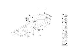 E87 130i N52 5 doors / Vehicle Trim/  Underbody Panel Side