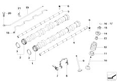 E90 320si N45 Sedan / Engine/  Valve Timing Gear Camshaft Valves