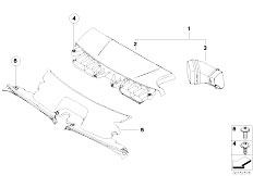 E83 X3 3.0i M54 SAV / Fuel Preparation System/  Air Duct
