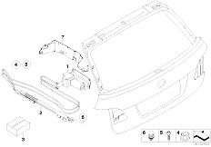 E61 530d M57N2 Touring / Bodywork/  Trunk Lid Hydraulic Parts