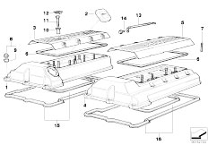 E32 740iL M60 Sedan / Engine/  Cylinder Head Cover