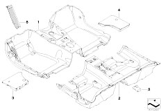 E87 120d M47N2 5 doors / Vehicle Trim/  Floor Covering