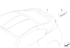 E86 Z4 M3.2 S54 Coupe / Vehicle Trim/  Spoiler Front