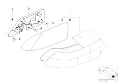 Z3 Z3 3.0i M54 Roadster / Lighting/  Rear Light-2