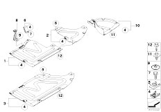 E87 130i N52 5 doors / Vehicle Trim/  Underfloor Coating For Automatic Gearbox