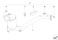 E46 320Cd M47N Coupe / Exhaust System/  Nachrustdieselpartikelfilter Ungeregelt