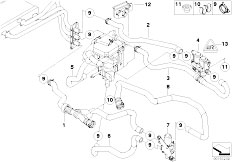 E61N 530d M57N2 Touring / Heater And Air Conditioning/  Independ Heating Water Valves Ihka High