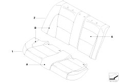 E90 316i N45 Sedan / Individual Equipment/  Individual Sports Seat Cover Rear