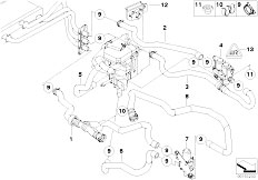 E60N 520d N47 Sedan / Heater And Air Conditioning/  Independ Heating Water Valves Ihka High