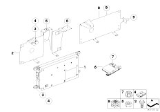 E65 735i N62 Sedan / Communication Systems/  Single Parts Sa 630 Trunk