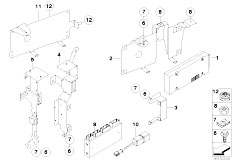 E67 745LiS N62 Sedan / Communication Systems/  Single Parts F Teleph Luggage Cptm Japan