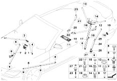 E63 630i N52 Coupe / Vehicle Trim/  Reinforcement Body