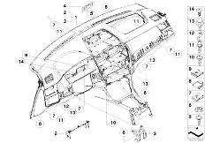 E83N X3 2.0d M47N2 SAV / Vehicle Trim/  Trim Panel Dashboard