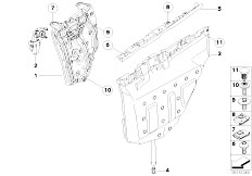E93 330d M57N2 Cabrio / Vehicle Trim/  Side Window Mechanism Rear