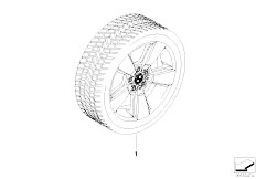 E83N X3 2.0i N46 SAV / Wheels/  Winter Complete Wheel Star Spoke 143