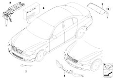 E61 530d M57N Touring / Vehicle Trim/  Carbon Fibre Package