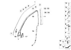 E53 X5 3.0d M57 SAV / Vehicle Trim/  Exterior Covers Door Front