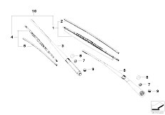 E83N X3 2.0d N47 SAV / Vehicle Electrical System Wiper Arm Wiper Blade