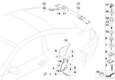 E63 650i N62N Coupe / Vehicle Trim/  Various Body Parts-2