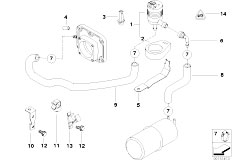 E38 735i M62 Sedan / Fuel Preparation System/  Fuel Tank Breather Valve