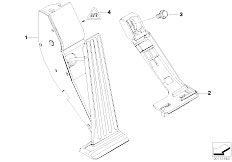 E38 740iLP M62 Sedan / Pedals/  Acceleration Accelerator Pedal Module