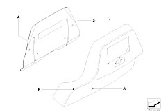 E65 750i N62N Sedan / Individual Equipment/  Indi Rear Panel Rear Seat Infotainment