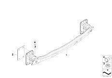 E70 X5 3.0d M57N2 SAV / Vehicle Trim/  Carrier Bumper Rear