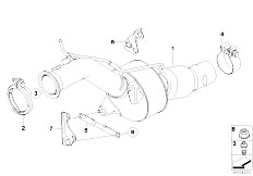 E60N 520d N47 Sedan / Exhaust System/  Diesel Catalyst