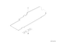 E67 745LiS N62 Sedan / Restraint System And Accessories/  Base Plate