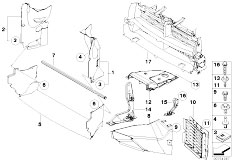 E83N X3 2.0d M47N2 SAV / Vehicle Trim/  Front Air Duct