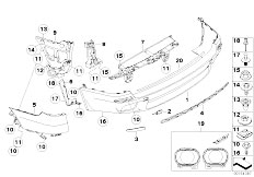 E70 X5 3.0d M57N2 SAV / Vehicle Trim/  M Rear Bumper Trim