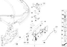 E88 125i N52N Cabrio / Vehicle Trim/  Conv Top Comp Lid Mechanism