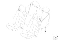 E64N 650i N62N Cabrio / Seats/  Universal Prodective Rear Cover
