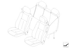 E64 630i N52 Cabrio / Seats/  Universal Prodective Rear Cover